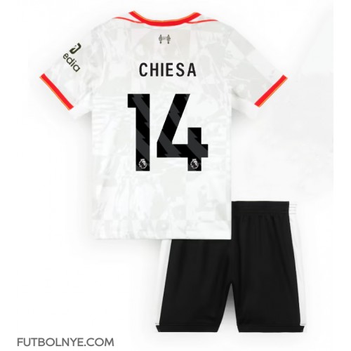 Camiseta Liverpool Federico Chiesa #14 Tercera Equipación para niños 2024-25 manga corta (+ pantalones cortos)